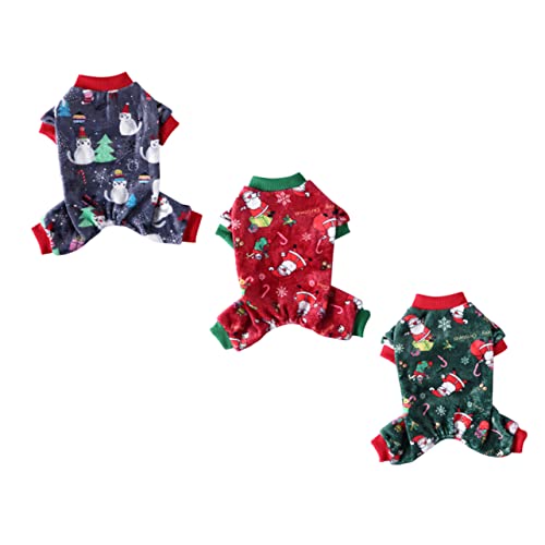 SEWOART 3St Haustier Weihnachtspyjama Weihnachtshundepullover dekorative Hundebekleidung Weihnachts hundepullover hundewintermantel süße Haustierkleidung lustige Haustierbekleidung SEWOART 3St Haustier Weihnachtspyjama Weihnachtshundepullover dekorative Hundebekleidung Weihnachts hundepullover hundewintermantel süße Haustierkleidung lustige Haustierbekleidung von SEWOART
