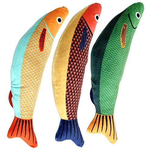 SEWOART 3pcs Haustier Katze Spielzeug Fisch Interaktive Katze Angeln Spielzeug Tier Modell Kätzchen Zahnen Kauen Spielzeug SEWOART 3pcs Haustier Katze Spielzeug Fisch Interaktive Katze Angeln Spielzeug Tier Modell Kätzchen Zahnen Kauen Spielzeug von SEWOART