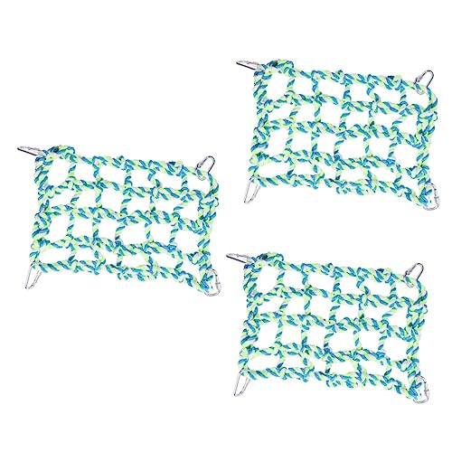 SEWOART 3stücke Kletterseil Für Vögel Buntes Kletternetz Für Papageien Und Kleintiere Fördert Bewegung Und Koordination Installieren Spielzeug Für Hamster Nymphensittiche SEWOART 3stücke Kletterseil Für Vögel Buntes Kletternetz Für Papageien Und Kleintiere Fördert Bewegung Und Koordination Installieren Spielzeug Für Hamster Nymphensittiche von SEWOART