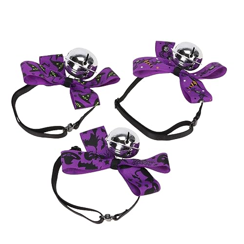 SEWOART 3stücke Teiliges Halloween Mit Glöckchen Für Haustiere Verstellbares Und Hundehalsband Mit Fliege Für Partys Und Alltag SEWOART 3stücke Teiliges Halloween Mit Glöckchen Für Haustiere Verstellbares Und Hundehalsband Mit Fliege Für Partys Und Alltag von SEWOART