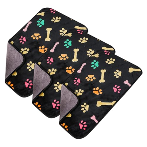 SEWOART Warme Hund Katze Decke 3 Stücke Flanell Pet Decken Komfortable Matten Für von SEWOART