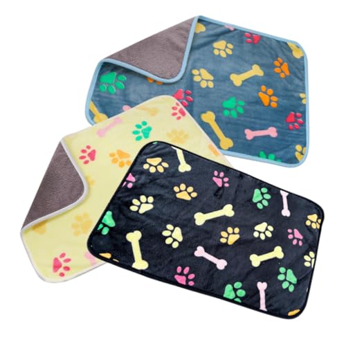 SEWOART 3stücke Teiliges Hundedecken Katzen Und Hunde Warme Weiche Kuscheldecken Für Schlafplatz Für Herbst Und Winter Maschinenwaschbar von SEWOART