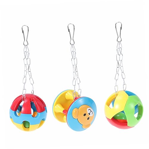 SEWOART 3stücke Papageien Spielzeug Bälle Farbige Kau Und Schwingbälle Für Vögel Für Käfige Unterhaltung Und Bewegung Für Wellensittiche Nymphensittiche Und Andere Haustiere SEWOART 3stücke Papageien Spielzeug Bälle Farbige Kau Und Schwingbälle Für Vögel Für Käfige Unterhaltung Und Bewegung Für Wellensittiche Nymphensittiche Und Andere Haustiere von SEWOART