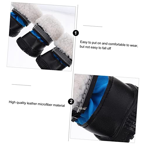 SEWOART 4 STÜCKE wasserdichte Hundeschuhe Teiliges Pfotenschutz mit Rutschfester Sohle Warm Gefütterte Schneestiefel für Kleine und Mittlere Hunde Bequeme Outdoor Pet Boots für Sicheren SEWOART 4 STÜCKE wasserdichte Hundeschuhe Teiliges Pfotenschutz mit Rutschfester Sohle Warm Gefütterte Schneestiefel für Kleine und Mittlere Hunde Bequeme Outdoor Pet Boots für Sicheren von SEWOART
