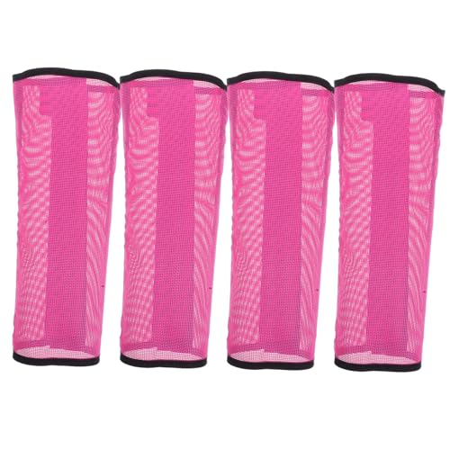 SEWOART 4 Stück Atmungsaktive Mesh Pferdebeinschützer Leichte Flexible Fliegenstiefel zum Schutz vor Mücken Beinstress und Ermüdung Einfach Anzulegen für Training und Ausritt von SEWOART