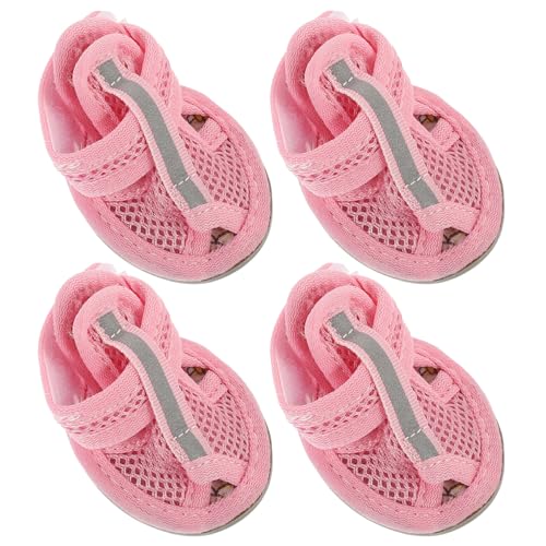 SEWOART 4stücke Teiliges Haustier Sandalen Für Hunde Atmungsaktive Mesh Hundeschuhe rutschfeste Sohle Für Sommeraktivitäten SEWOART 4stücke Teiliges Haustier Sandalen Für Hunde Atmungsaktive Mesh Hundeschuhe rutschfeste Sohle Für Sommeraktivitäten von SEWOART
