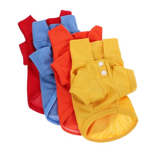 SEWOART Welpen-T-Shirt Hunde-Outfits für Hunde 4-teilig atmungsaktives Hunde-T-Shirt Bequeme Passform SEWOART Welpen-T-Shirt Hunde-Outfits für Hunde 4-teilig atmungsaktives Hunde-T-Shirt Bequeme Passform von SEWOART