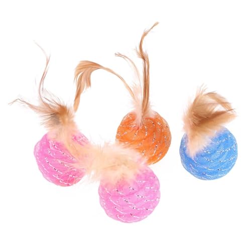 SEWOART 4 Stück Haustier Katzenspielzeug Ball Kratzendes Katzenspielzeug Katzentrainingsspielzeug SEWOART 4 Stück Haustier Katzenspielzeug Ball Kratzendes Katzenspielzeug Katzentrainingsspielzeug von SEWOART