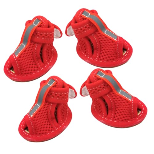 SEWOART 4er-Set rutschfeste Hund Schuhe Schutz Haustier Schuhe Bequeme Outdoor Hund Sandalen SEWOART 4er-Set rutschfeste Hund Schuhe Schutz Haustier Schuhe Bequeme Outdoor Hund Sandalen von SEWOART