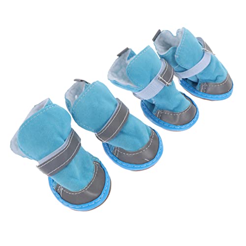 SEWOART 4 Stück Haustierschuhe Hundeschuhe Hund Warmhaltende Schuhe Warme Winterschuhe Anti-rutsch-Schuhe Für Haustiere Stiefel Für Hunde Tierschuhe Im Freien Welpenschuhe Sherpa Sky-Blue SEWOART 4 Stück Haustierschuhe Hundeschuhe Hund Warmhaltende Schuhe Warme Winterschuhe Anti-rutsch-Schuhe Für Haustiere Stiefel Für Hunde Tierschuhe Im Freien Welpenschuhe Sherpa Sky-Blue von SEWOART