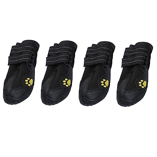 SEWOART 4er-Set rutschfeste Hundeschuhe Haustierschuhe Verschleißfeste Hundestiefel Für Drinnen Und Draußen von SEWOART
