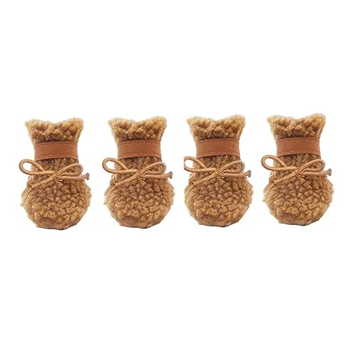 SEWOART 4er-Pack Schneestiefel Für Welpen Outdoor-Schuhe Für Hunde – Warme Plüschige Hundestiefel SEWOART 4er-Pack Schneestiefel Für Welpen Outdoor-Schuhe Für Hunde – Warme Plüschige Hundestiefel von SEWOART