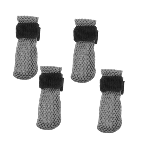 SEWOART 4 Stück Kratzfeste Katzenschuhe Haustiersocken Zum Trimmen Von Katzennägeln Kratzfeste Katzenstiefel Katzenfußschuhe Katzen Anti Kratz Handschuhe von SEWOART