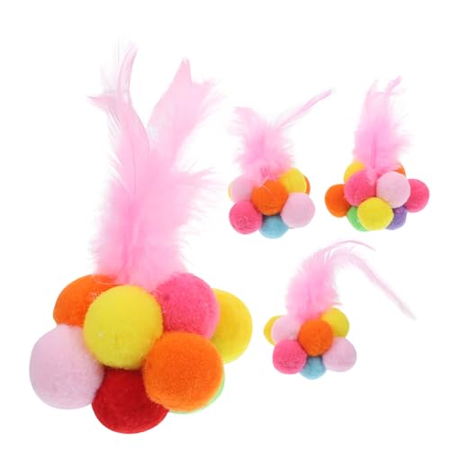 SEWOART Interaktives Katzenspielzeug Mit Glocken Katzenbälle Für Indoor Bälle Für Katzenboden Katzenspielzeugbälle Zum Kratzen Und Spielen SEWOART Interaktives Katzenspielzeug Mit Glocken Katzenbälle Für Indoor Bälle Für Katzenboden Katzenspielzeugbälle Zum Kratzen Und Spielen von SEWOART