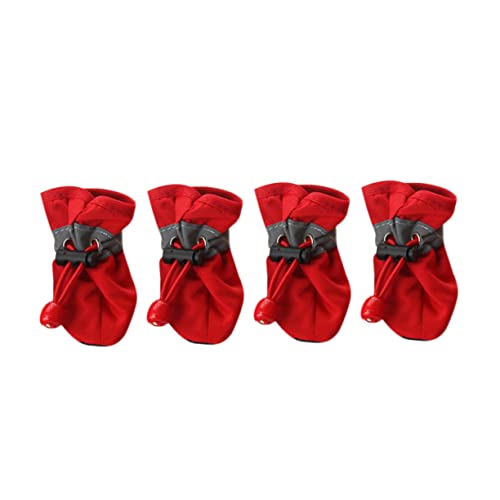 SEWOART Haustierschuhe Für Hunde 4 Paar Regenstiefel Weiche Sohlen Outdoor-hundestiefel Für Komfort Und SEWOART Haustierschuhe Für Hunde 4 Paar Regenstiefel Weiche Sohlen Outdoor-hundestiefel Für Komfort Und von SEWOART
