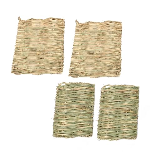 SEWOART 4 Stück Strohmatte Für Kleine Haustiere Gewebte Nagetier Wurf Käfigeinlagen Für Meerschweinchen Gras Hamsterkissen Aus Stroh Hamsterzubehör Einstreu Für Meerschweinchen Maisblätter SEWOART 4 Stück Strohmatte Für Kleine Haustiere Gewebte Nagetier Wurf Käfigeinlagen Für Meerschweinchen Gras Hamsterkissen Aus Stroh Hamsterzubehör Einstreu Für Meerschweinchen Maisblätter von SEWOART