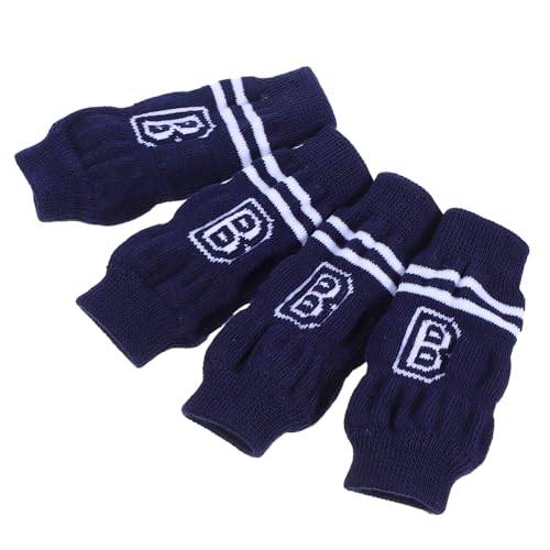 SEWOART 4 Stück Teiliges Hundebeinschützer Strick Elbogenschutz für Hunde Elastische Beinsocken für Pflegeleicht und Komfortabel für Drinnen und Draußen von SEWOART