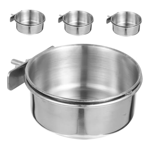 SEWOART Futternapf-Set für Vögel 4 Futternäpfe aus Edelstahl für Papageien und Vögel einfache Reinigung langlebig sicher SEWOART Futternapf-Set für Vögel 4 Futternäpfe aus Edelstahl für Papageien und Vögel einfache Reinigung langlebig sicher von SEWOART