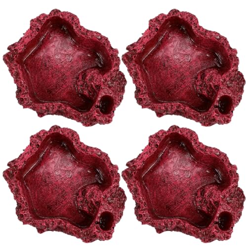 SEWOART 4stücke Reptilien Futter Und Wasserschale Harzschalen Für Schildkröten Schlangen Und Eidechsen Für Sicheres Füttern Und Trinken SEWOART 4stücke Reptilien Futter Und Wasserschale Harzschalen Für Schildkröten Schlangen Und Eidechsen Für Sicheres Füttern Und Trinken von SEWOART