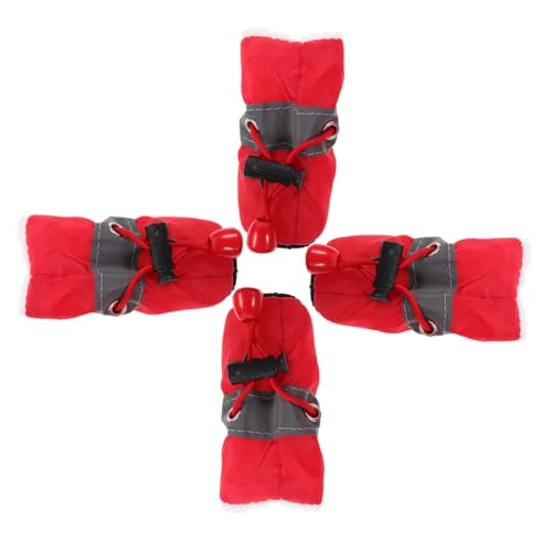 SEWOART 4 Stück rutschfeste Schuhe Für Haustiere Stiefel Mit Hundepfoten Pfotenschutz Für Hundestiefel Welpenstiefel Hundehausschuhe Für Hunde Welpenschuhe Kleinkind Rot Regenstiefel Stoff SEWOART 4 Stück rutschfeste Schuhe Für Haustiere Stiefel Mit Hundepfoten Pfotenschutz Für Hundestiefel Welpenstiefel Hundehausschuhe Für Hunde Welpenschuhe Kleinkind Rot Regenstiefel Stoff von SEWOART