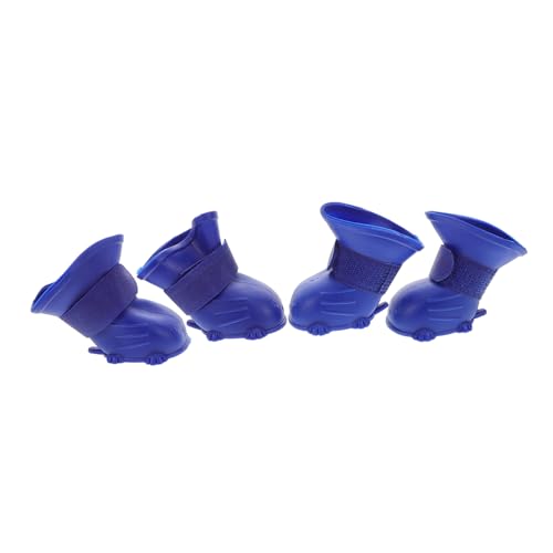 SEWOART 4 Stück wasserdichte Hunderegenstiefel aus Rutschfestem Gummi Schützende Pfotenschuhe für Kleine Hunde Outdoor Pfotenschutz bei Regen und Strapazierfähige Komfortable Hundeschuhe SEWOART 4 Stück wasserdichte Hunderegenstiefel aus Rutschfestem Gummi Schützende Pfotenschuhe für Kleine Hunde Outdoor Pfotenschutz bei Regen und Strapazierfähige Komfortable Hundeschuhe von SEWOART