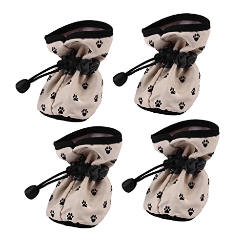 SEWOART Hundeschuhe 4 Stück Weich Stiefeletten für Hunde rutschfest Gelb SEWOART Hundeschuhe 4 Stück Weich Stiefeletten für Hunde rutschfest Gelb von SEWOART