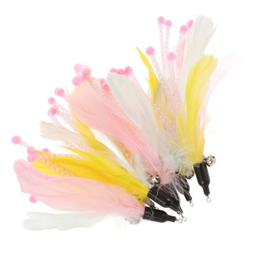 SEWOART 5 Sets Plume Katzenspielzeug Interaktives Katzenspielzeug Teaser Stick Katzenspielprodukte Für Hauskatzen 8 Stück * 5 SEWOART 5 Sets Plume Katzenspielzeug Interaktives Katzenspielzeug Teaser Stick Katzenspielprodukte Für Hauskatzen 8 Stück * 5 von SEWOART