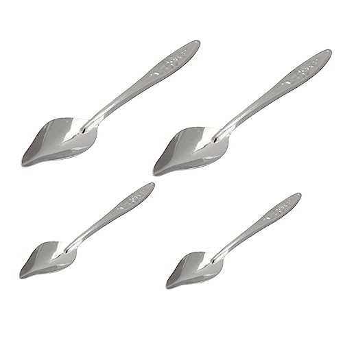 SEWOART 4 Stück Edelstahl-vogelfütterungslöffel Für Papageien Rustikal Und Langlebig Für Handfütterung Und Tierhandel von SEWOART