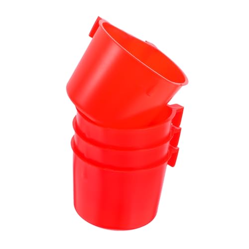 SEWOART 4Stücke Langlebige Hängekäfigschale für Kleine Futter und Wassernapf aus Kunststoff für Haustierhaltung von SEWOART