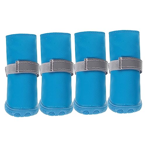 SEWOART 4Stücke rutschfeste Hundeschuhe Praktische Und Bequeme Haustierschuhe Aus Wasserdichtem Material Für Ganzjährigen Pfotenschutz Reflektierend SEWOART 4Stücke rutschfeste Hundeschuhe Praktische Und Bequeme Haustierschuhe Aus Wasserdichtem Material Für Ganzjährigen Pfotenschutz Reflektierend von SEWOART