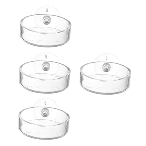 SEWOART Feeder Futter Saugnapf Reptile Aquariumzubehör Mit Absaugung Garnelenfutternapf Klar Futternapf Runde Gericht Platzsparend SEWOART Feeder Futter Saugnapf Reptile Aquariumzubehör Mit Absaugung Garnelenfutternapf Klar Futternapf Runde Gericht Platzsparend von SEWOART