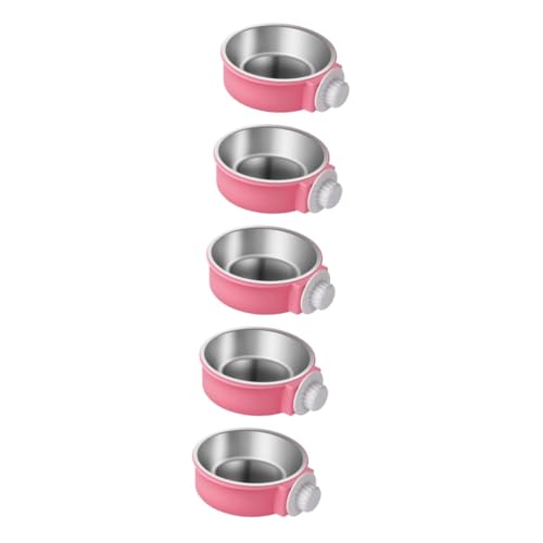 SEWOART 5 Stück 2 1 schüssel aus Edelstahl Haustier-Badewerkzeug Käfig Kleiner Fischfutterautomat Futternapf für Hund pet Water Bowl pet Food Container Hundenapf Haustiernapf Rosa SEWOART 5 Stück 2 1 schüssel aus Edelstahl Haustier-Badewerkzeug Käfig Kleiner Fischfutterautomat Futternapf für Hund pet Water Bowl pet Food Container Hundenapf Haustiernapf Rosa von SEWOART