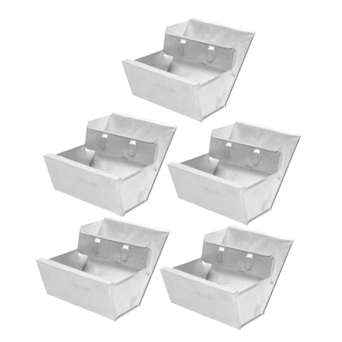 SEWOART 5 Stück Teiliges Kaninchenfutter Metall für Käfige Inklusive Futter Wasserschale Wiederverwendbar Tragbar Unterstützt Gesunde Versorgung für Kaninchen Meerschweinchen Frettchen von SEWOART