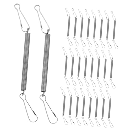 SEWOART 50 Stück Feste Federhaken Federklammer Für Babyflaschen Edelstahl Federverschluss Kaninchen Wasserspenderhalter Käfig Federverschluss Hasen Wasserspenderhalter Silber SEWOART 50 Stück Feste Federhaken Federklammer Für Babyflaschen Edelstahl Federverschluss Kaninchen Wasserspenderhalter Käfig Federverschluss Hasen Wasserspenderhalter Silber von SEWOART