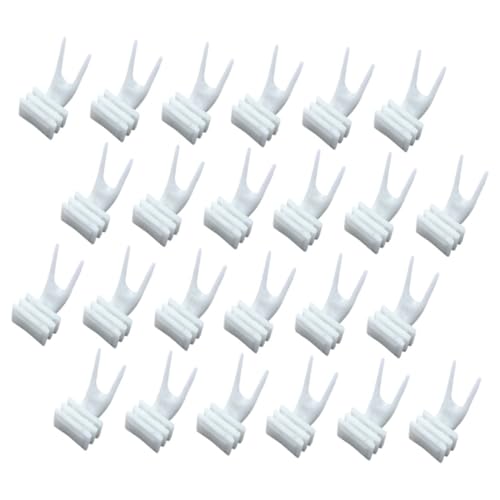 SEWOART 50 Stück Vogelpapageienfruchtspieß Gemüsegabel Papageienfutterhalter Für Haustiere Fütterung Käfig-futtergabel Angebot An Papageienkäfigen Vogelkäfigversorgung Essen Weiß Plastik von SEWOART