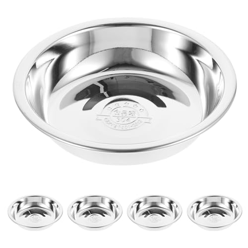 SEWOART 5st Katzennapf Aus Edelstahl Wiederverwendbare Schüssel Haustiernapf Aus Edelstahl Hundenapf Hund Wassernapf Behälter Für Hundefutter Hundefutterhalter Rostfreier Stahl Silver SEWOART 5st Katzennapf Aus Edelstahl Wiederverwendbare Schüssel Haustiernapf Aus Edelstahl Hundenapf Hund Wassernapf Behälter Für Hundefutter Hundefutterhalter Rostfreier Stahl Silver von SEWOART
