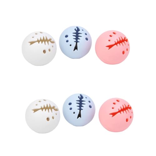 SEWOART 2 Sets Glockenspielzeug Für Katzen Interaktives Kätzchenspielzeug Für Kätzchen Glockenspielzeug Aus Weichem Kunststoff Für Katzen Lustiges Spielzeug 3 Stück X 2 von SEWOART