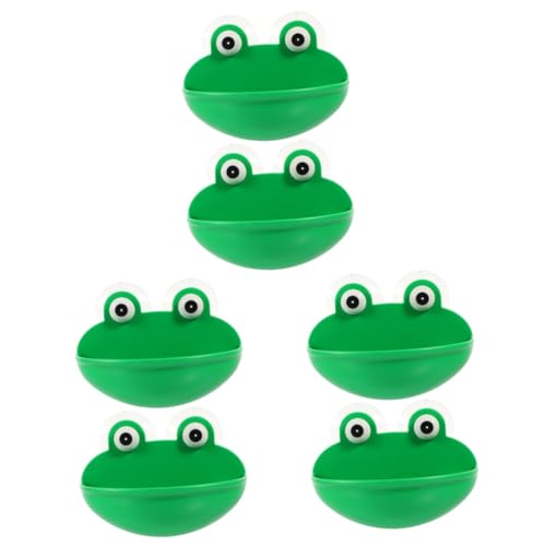 SEWOART 6 STK Klettertisch für Haustiere Frosch Terrarium Schildkrötenversteck Reptilien zubehör Reptilien Ruheplatz Reptilienständer mit Saugnapf Reptilien-Ruhelebensraum Plastik Green von SEWOART