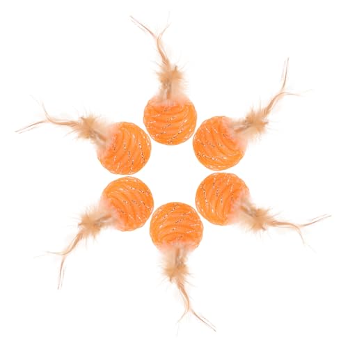 SEWOART 6 Stück Badmintonball- Plüsch drinnen Kätzchen Kitten katzenspielzeug katzenminze katzenklo Fuzzy-Bälle für Katzen Hüpfball für Katzenspielzeug Orange SEWOART 6 Stück Badmintonball- Plüsch drinnen Kätzchen Kitten katzenspielzeug katzenminze katzenklo Fuzzy-Bälle für Katzen Hüpfball für Katzenspielzeug Orange von SEWOART