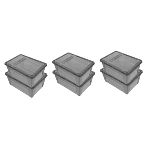 SEWOART 3 Sets Atmungsaktive Kunststoff-Terrarium-Reptilien-zuchtbox Spinnenbox Für Kleintiere Schneckeninkubator Einfach Zu Verwendendes Gehäuse 2 Stück * 3 SEWOART 3 Sets Atmungsaktive Kunststoff-Terrarium-Reptilien-zuchtbox Spinnenbox Für Kleintiere Schneckeninkubator Einfach Zu Verwendendes Gehäuse 2 Stück * 3 von SEWOART