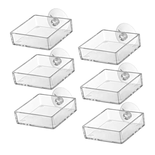 SEWOART Aquarium Futterspender Aus Acryl Praktische Futterhalter Mit Saugnäpfen Für Aquarien Bequemer Gebrauch Und Einfache Reinigung SEWOART Aquarium Futterspender Aus Acryl Praktische Futterhalter Mit Saugnäpfen Für Aquarien Bequemer Gebrauch Und Einfache Reinigung von SEWOART