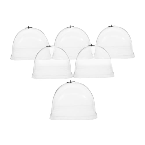 SEWOART 6stücke Teiliges Pflanzen-Dome Abdeckung Transparente Cloche Für Frostschutz Feuchtigkeit Und Temperaturregulierung Für Garten Und Pflanzenpflege von SEWOART