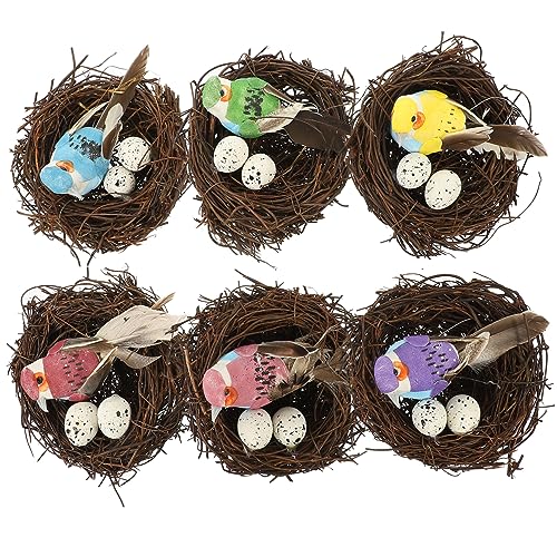 SEWOART 6 Stück Simuliertes Vogelnest Vogelnest Vogelmodell Vogel- Vogelnest Dekore Vogelnestverzierung Für Den Haushalt Kleine Vogelnestdekoration Vogelnestschmuck Rattan SEWOART 6 Stück Simuliertes Vogelnest Vogelnest Vogelmodell Vogel- Vogelnest Dekore Vogelnestverzierung Für Den Haushalt Kleine Vogelnestdekoration Vogelnestschmuck Rattan von SEWOART