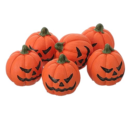SEWOART 6stücke Teiliges Halloween Miniatur Kürbis Figuren Dekorative Aquarien-Accessoires Und Party- Für Gruselige Feiern Und Mikrolandschaften SEWOART 6stücke Teiliges Halloween Miniatur Kürbis Figuren Dekorative Aquarien-Accessoires Und Party- Für Gruselige Feiern Und Mikrolandschaften von SEWOART