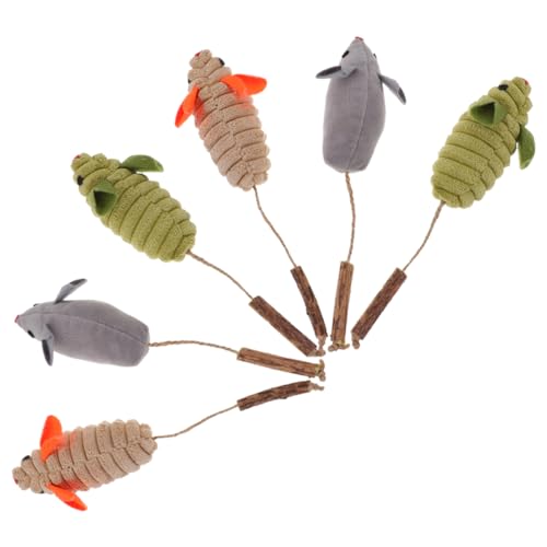 SEWOART 6St Katzenminze Kätzchen Automatisches Katzenspielzeug interaktives katzenspielzeug Interactive cat Toy Katzenspielzeug für Wohnungskatzen Spielzeugmaus Plüsch SEWOART 6St Katzenminze Kätzchen Automatisches Katzenspielzeug interaktives katzenspielzeug Interactive cat Toy Katzenspielzeug für Wohnungskatzen Spielzeugmaus Plüsch von SEWOART