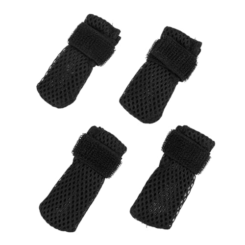 SEWOART 8 STK Katzenschuhe Kätzchenkrallenkappen Kratzfeste Katzenstiefel Mützen für Katzen Paws pfotenschutz katzenpflege Kratzschutz für Katzen Katze gegen Kratzer Polyester Black SEWOART 8 STK Katzenschuhe Kätzchenkrallenkappen Kratzfeste Katzenstiefel Mützen für Katzen Paws pfotenschutz katzenpflege Kratzschutz für Katzen Katze gegen Kratzer Polyester Black von SEWOART