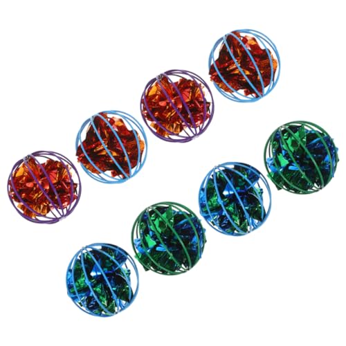 SEWOART 8St Selbstspielender Spielzeugball Knisterbälle für Katzen Knisterndes Katzenspielzeug aus Kunststoff Kätzchen Spielzeug Crinkle-Bälle für den Innenbereich bunt SEWOART 8St Selbstspielender Spielzeugball Knisterbälle für Katzen Knisterndes Katzenspielzeug aus Kunststoff Kätzchen Spielzeug Crinkle-Bälle für den Innenbereich bunt von SEWOART