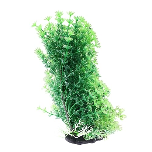 SEWOART Aquarium Deko Künstliches Wassergras Figur Grün Unterwasser Pflanzenskulptur Fischversteck für Süß und Teich Ornament Aquarium Landschaft von SEWOART