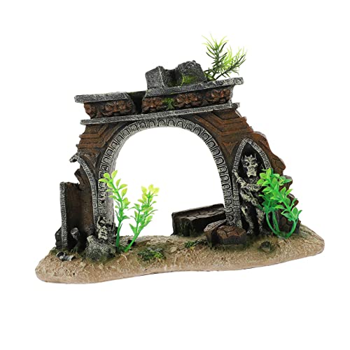 SEWOART Aquarium Dekoration Kreative Tank Resin Türschild Landschaftsdekoration für Aquarien Design für Fischliebhaber Verschönerung von Tanks von SEWOART