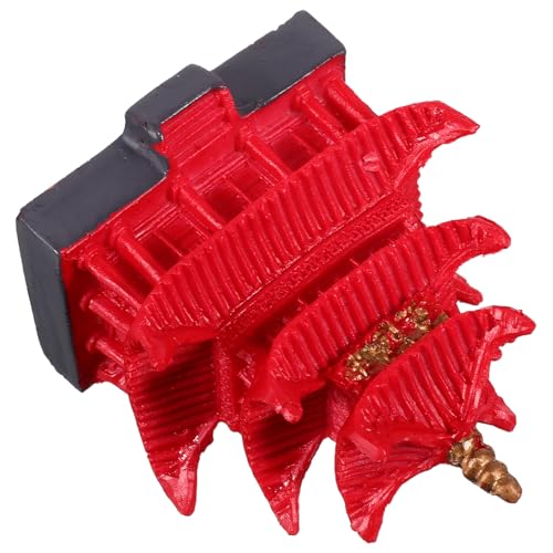 SEWOART Aquarium Dekoration Pagoden Versteck aus Resin für Fische Garnelen und Reptilien Langlebiges Funktionales und Künstlerisches Zubehör für Fischbecken von SEWOART